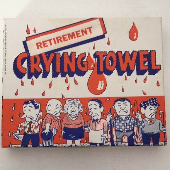 VINTAGE Boxed Retirement Crying Towel - Picture 5 of 16
